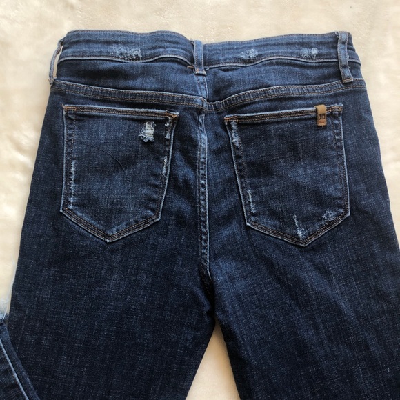 Joe’s Jeans Cuffed Straight Leg Cropped Dark Jean - Picture 5 of 10